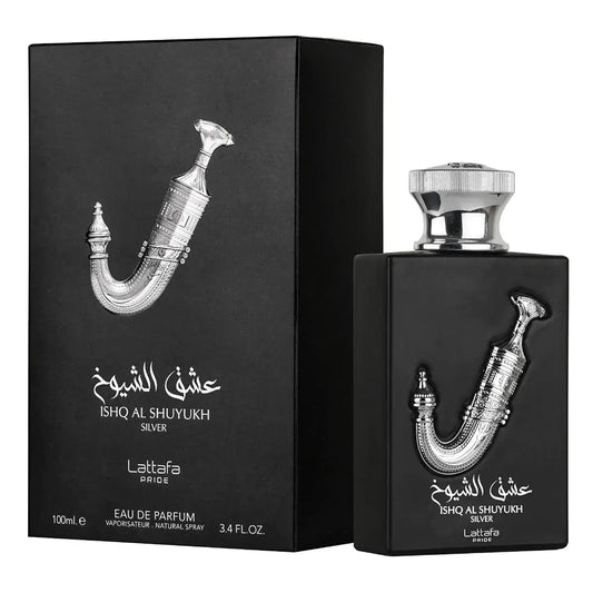 Ishq Al Shuyukh Silver Perfume 100ml EDP by Lattafa Pride